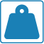 weight blue icon