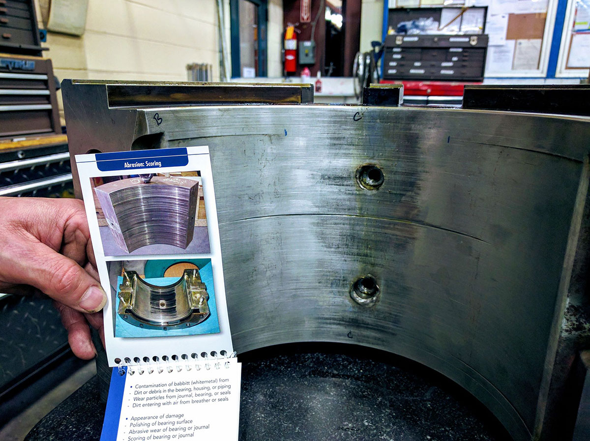 Babbitt Bearing Damage Flip Chart Field Guide