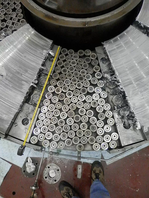 Pioneer spring-bed thrust bearings